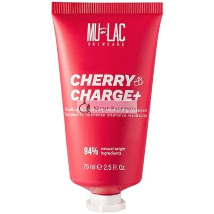 Mulac Cosmetics Cherry Charge Intenzív Hidratáló Arckezelés és Testápolás, 75ml Vegan