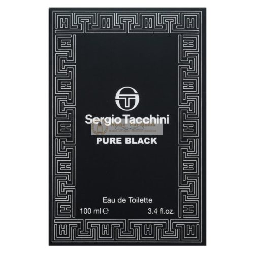 Sergio Tacchini Pure Black Eau de Toilette férfiaknak 100 ml
