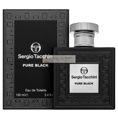 Sergio Tacchini Pure Black Eau de Toilette férfiaknak 100 ml