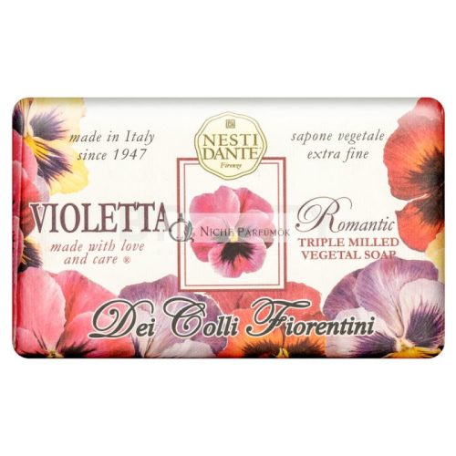 Nesti Dante Dei Colli Fiorentina szappan Triple Milled Vegetal Soap Violetta Romantic 250 g