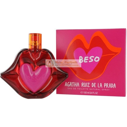 Agatha Ruiz de la Prada Beso Eau de Toilette Nőknek Friss Citrus, Fehér Virág, Alma és Jázmin, 100ml