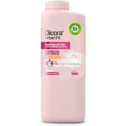   Dicora Urban Fit Testápoló Tej Vitamin C Citrus és Őszibarack, 400 ml