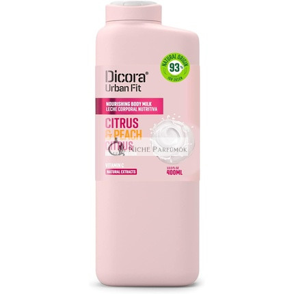 Dicora Urban Fit Testápoló Tej Vitamin C Citrus és Őszibarack, 400 ml