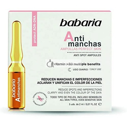 Babaria Anti-Fleck Ampullen Perfekte Haut, 2ml x 5 Einheiten