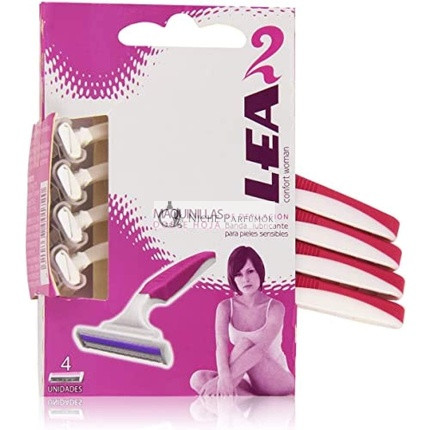 Lea Damen Premium 2-Klingen Einwegrasierer für eine glatte Rasur