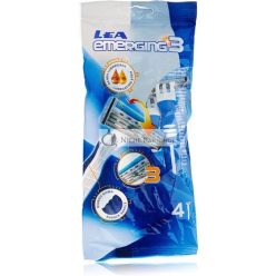 LEA EMERGING3 Eldobható Borotva 4 Darab