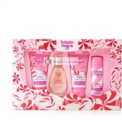   Tulipn Negro Kiss Eau de Toilette Spray 50ml, Packung mit 4 Stück