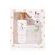Feuchtigkeitsspendende Körpercreme Geschenkset 500ml + 100ml Babyduft + Handtuch