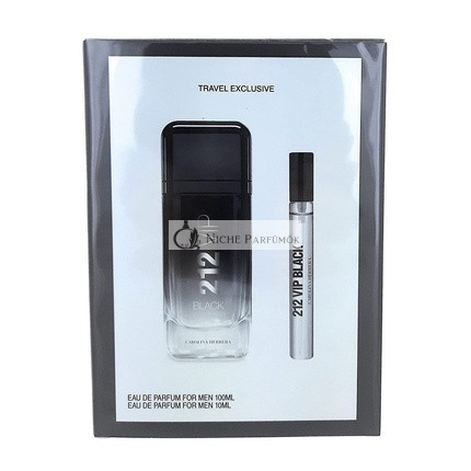 Carolina Herrera 212 Vip Black Reise-Set für Männer Eau De Parfum Spray