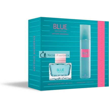 Banderas Parfums Blue Seduction Damen Geschenkset EDT 80ml, Deodorant 150ml