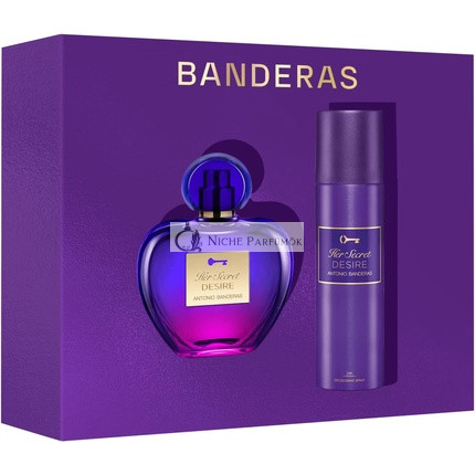 Banderas Parfüms Ihr Geheimnisvolles Verlangen Geschenkset für Frauen Blumige und Fruchtige Noten