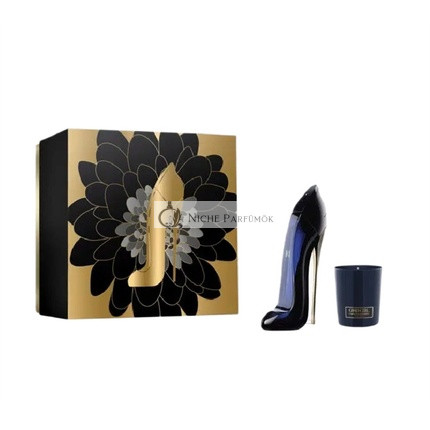 Carolina Herrera Good Girl Eau De Parfum Spray 50ml + Kerze 70g Set