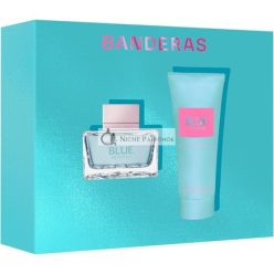   Antonio Banderas Blue Seduction Női Ajándékcsomag EDT 50ml + Testápoló 75ml - Virágos Aquatikus Jegyek - Ideális Nappali Viselethez