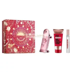   Carolina Herrera 212 Heroes für Frauen Eau de Parfum Vaporizer 80ml, Körperlotion 100ml, Roll-On 10ml