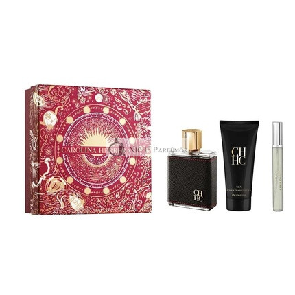 Carolina Herrera CH Men Eau De Toilette 3-teiliges Geschenkset, 100ml + After Shave Lotion 100ml + Eau de Toilette 10ml