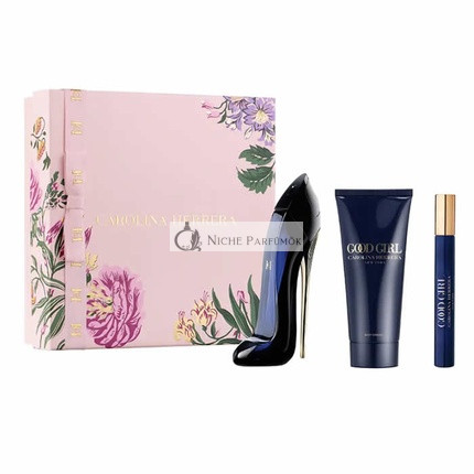 Carolina Herrera Good Girl Eau De Perfume Spray, 80ml, 3 részes szett - Női illatok