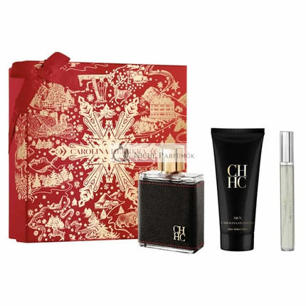 Carolina Herrera Ch Men Eau De Toilette Spray 3 Részes Készlet, 100ml