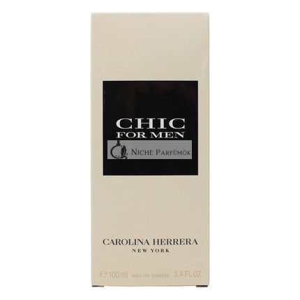 Carolina Herrera Chic Eau de Toilette Spray férfiaknak, 100 ml