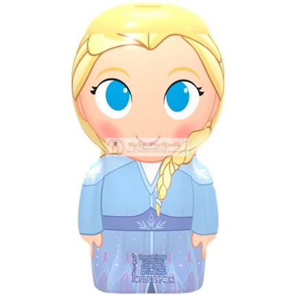 Frozen II Zuhanyzselé és Sampon Enyhe Ápoló Fórával 400ml - Elsa 3D Figura