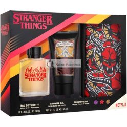   Netflix Stranger Things Geschenkset Eau de Toilette 100ml, Duschgel 150ml, Kosmetiktasche