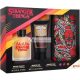 Netflix Stranger Things Geschenkset Eau de Toilette 100ml, Duschgel 150ml, Kosmetiktasche