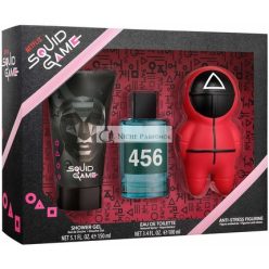   Netflix Squid Game Geschenkset: Eau de Toilette 100ml, Duschgel 150ml und Squishy - Perfektes Fan Merchandise Geschenk für Jungen