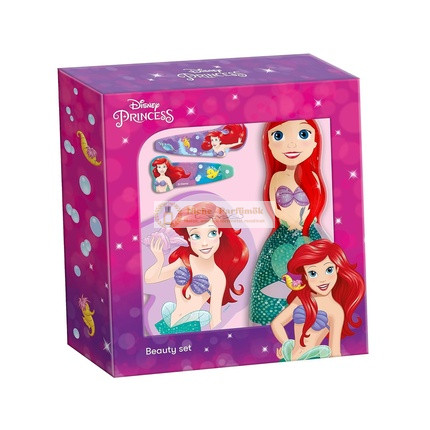 Disney Hercegnő Ariel Fürdő Táska Figura Gél Sampon 2 az 1-ben, Fürdőszivacs, és 2 Díszített Hajcsat