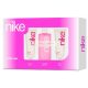 Nike Ultra Pink Damen Geschenkset Edt 100 Ml, Duschgel 75 Ml, Körperlotion 75 Ml