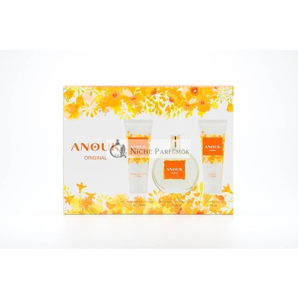 ANOUK Original Parfüm 100ml + Duschgel 75ml + Körperlotion 75ml Geschenkset für Frauen