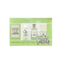   1916 Zitrone und Tonka Parfüm 100ml + Parfüm 30ml + Duschgel 100ml Unisex Geschenkset mit frischem Zitrusduft, langanhaltend, 230ml