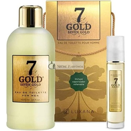 Herren Parfümset Seven Gold Luxana, 2 Teile