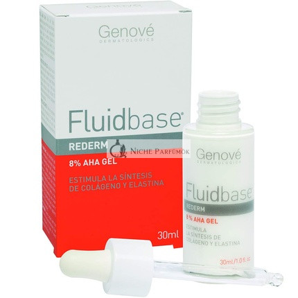 Fluidbase Rederm 8% AHA Gél Anti-Aging Száraz és Pattanásos Bőrre, 30ml