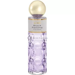   PARFUMS SAPHIR Black Femme Eau de Parfum Spray für Frauen, 200ml