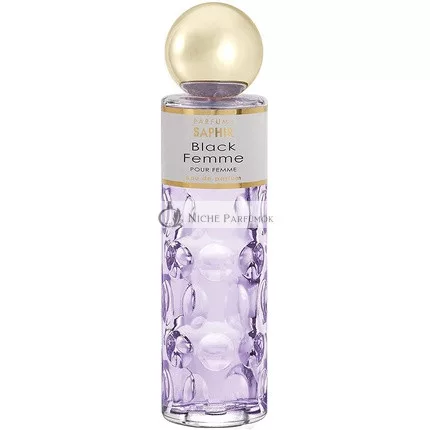 PARFUMS SAPHIR Black Femme Eau de Parfum Spray für Frauen, 200ml