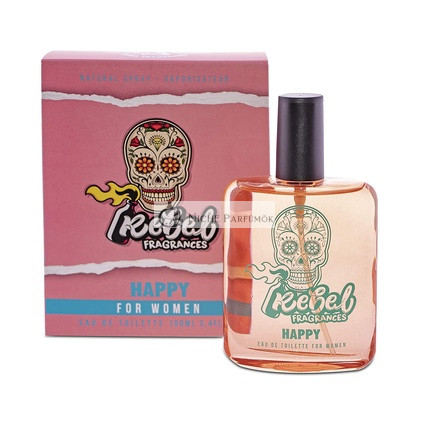 Rebel Fragrances Rebel Happy Eau De Toilette für Frauen, 100ml