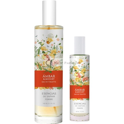 PARFUMS SAPHIR Parfüm doboz 100ml, 30ml Saphir, Amber és Narancs Muguet esszencia