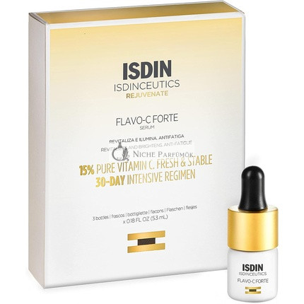 ISDIN Isdinceutics Flavo C Forte Serum Antioxidans Intensiv Serum 3 Flaschen