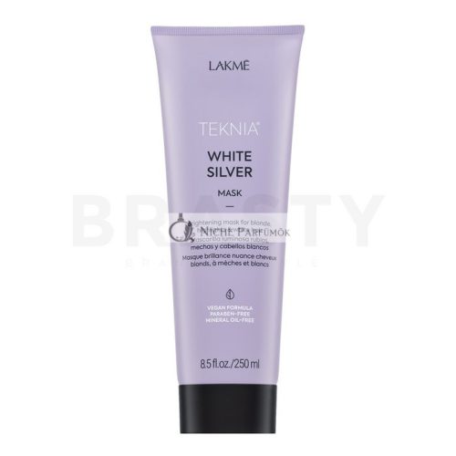 Lakmé Teknia White Silver Mask neutralisierende Haarmaske für platinblondes und graues Haar 250 ml