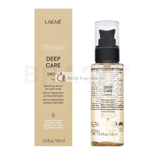 Lakmé Teknia Deep Care Drops öblítés nélküli ápolás nagyon sérült hajra 100 ml