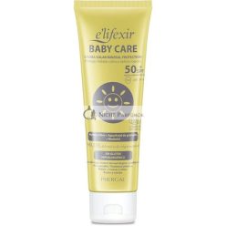   E'LIFEXIR Baby Care Sonnencreme für Babys und Kinder, hydratisierend, nährend, wasserfest, 100% mineralische Filter, gelb