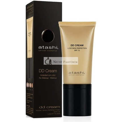 Atashi Anti-Aging DD Creme mit Farbe Heller Nude Ton SPF15, 50ml