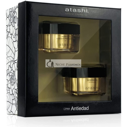 Atashi Ritual Schönheitset Hydratation & Reparatur Anti-Aging Creme SPF15 mit Retinol, 50ml + 50ml