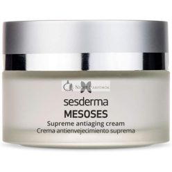   Sesderma Mesoses Krém Liposzómás Arcápoló Krém Aktív Összetevőkkel, Szuprem Antioxidáns Krém, Ránctalanító Arcápoló Krém Aminosavakkal, Vitaminokkal, Hialuronsavval, Nappali és Éjszakai Krém, 50ml
