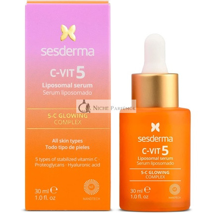 Sesderma C-Vit Liposomales Serum 5 Vitamine Antioxidans Serum für das Gesicht, 30ml