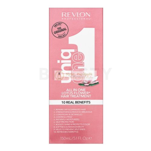 Revlon Professional Uniq One All In One Lotus Flower Treatment erősítő öblítés nélküli spray sérült hajra 150 ml