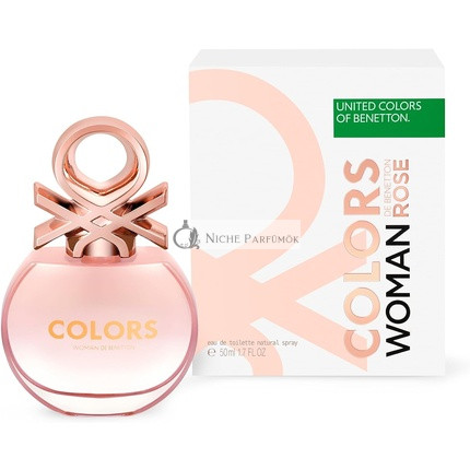 Benetton Rose from United Colors Eau de Toilette für Frauen, 50 ml