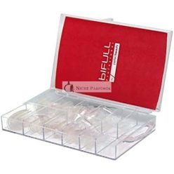   BIFULL Tippek Köröm Francia Manikűr Fekete/Fehér Standard