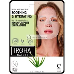 Iroha Nature Feuchtigkeitsspendende Gesichtsmaske Aloe Vera