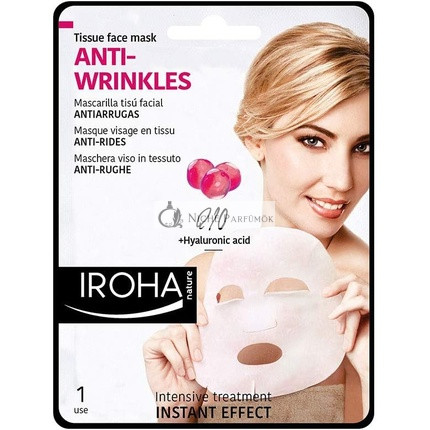 Iroha Nature Ráncellenes Szövet Arcmaska Q10 1 Egység - Villám Hatás