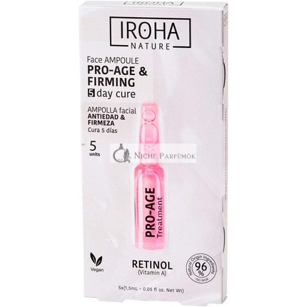 Iroha Nature Gesichtsampullen Anti-Aging mit Retinol Tägliche Behandlung, 5 Stück, 1.5ml